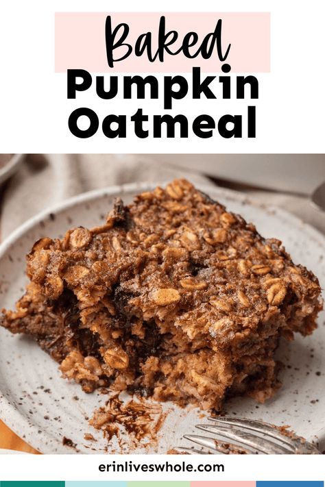 Enjoy the pumpkin recipe of your dreams with this Pumpkin Baked Oatmeal. Perfectly delicious and seasonally festive, this dish is perfect to enjoy as a breakfast, dessert, or mid-afternoon bite.