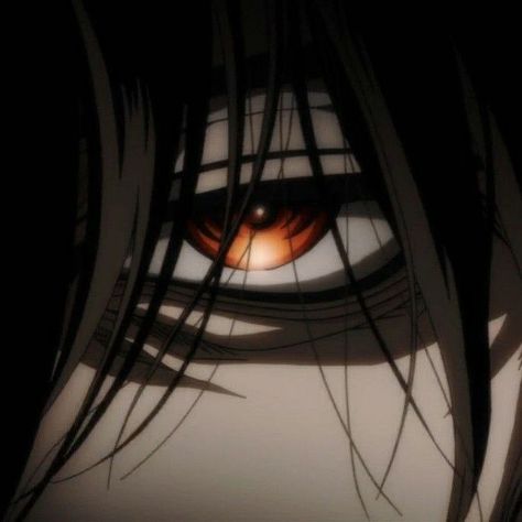 Eye Pfp, Alucard Hellsing, Anime Mouths, Anime Kiss Gif, Smile Drawing, Hellsing Alucard, Creepy Eyes, Face Anime, Eyes Artwork