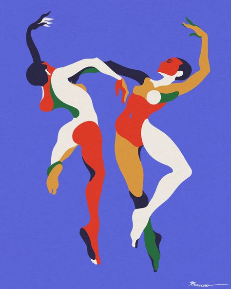 16 – Fubiz Media Dance Graphic, Posca Art, Soyut Sanat Tabloları, Art Et Illustration, Art And Illustration, Art Abstrait, Abstract Art Painting, Painting Inspiration, Art Inspo