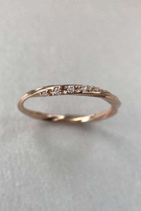 Wedding Bands For Women No Diamonds, Wedding Band With Inset Diamonds, Women Gold Band Ring, 1.8mm Wedding Band, Fine Wedding Rings, Gold Women Wedding Bands, Wedding Ring With 2 Bands, Simple Dainty Wedding Band, Wedding Rings Bands Women