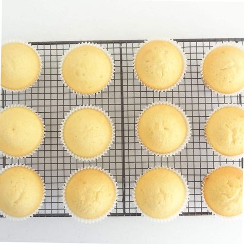 No Special Equipment Required: Vanilla Cupcakes Made Easy - Cupcake Savvy’s Kitchen One Bowl Cupcakes, Simple Cupcake Recipe, Moist Cupcake Recipes, Cupcake Savvy, Simple Cupcakes, Vanilla Muffins, Easy Cupcake Recipes, Large Cupcake, Vanilla Cupcake Recipe