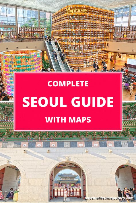 100+ Great Things to do in Seoul South Korea Tourist Attraction, Travel To Seoul Korea, What To See In Seoul, Places To Visit In Seoul Korea, Seoul Map Travel, Visit Korea Seoul, Trip To Seoul, Seoul Tourist Map, Seoul Itinerary 3 Days