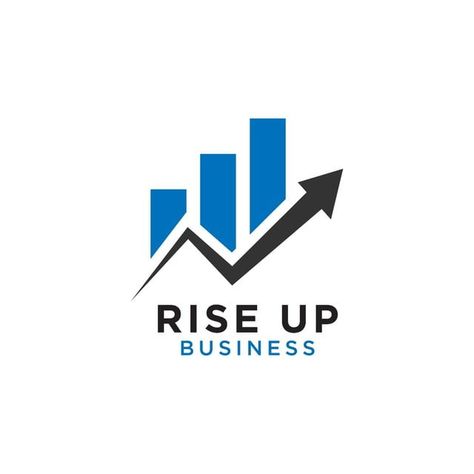 Rising Up Statistic Bar Business Consulting Logo Logo Accounting, Trade Logo, Money Logo, Bar Business, Board Pictures, Vertical Business Cards, Finance Logo, Beautiful Logos Design, Consulting Logo