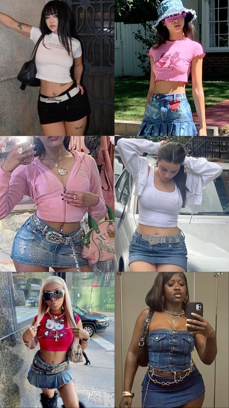 2000s 2 Piece Outfit, Megan Concert Outfit, Decade Party Outfit 90s Fashion, Baddie 2000 Outfits, Casual Y2k Outfits Summer, 2000 R&b Outfits, Birthday Y2k Outfits, Cute 2000s Outfits Party, Y2k Party Ideas Outfit