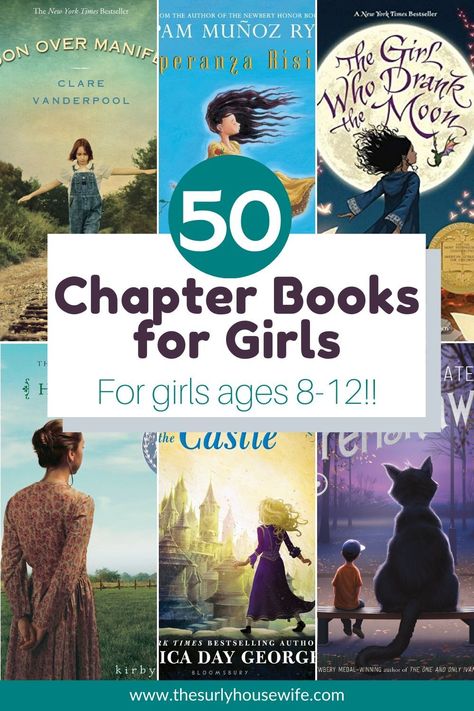 Bored kids at home? Reading is an awesome indoor activity for kids. Need books for girls? Don't miss this post which features the best chapter book  for girls including classics and newer fiction! From ages 8-12, this post has a reading list for ANY girl. 3rd Grade Chapter Books, 6th Grade Girls, 4th Grade Books, 3rd Grade Books, Books For Girls, Bored Kids, Sisters Book, List Of Books, Read Aloud Books