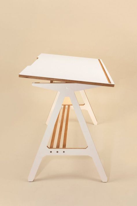 Diy Plywood Projects, Cnc Furniture Plans, Writers Desk, Plywood Design, Plywood Projects, Drawing Desk, Plywood Chair, Cnc Furniture, Drafting Table