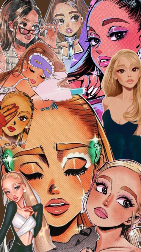 Ariana Grande Anime Wallpaper, Tumblr Ariana Grande, Wallpaper For Tablet, My Everything Ariana Grande, Ariana Grande Anime, Ariana Grande Wallpaper, Elizabeth Gillies, Ariana G, Aesthetic Girl