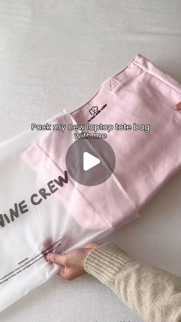 Cloud Nine Crew | Tote bags with pockets on Instagram: "What’s in my bag for class! 💖 My new laptop tote bag has a laptop compartment and so many pockets!" Cute Tote Bags For School, What's In My Tote Bag, Pink Tote Bag For Back To School, Trendy Tote Box Bag For School, Back To School Pink Tote Bag, Pink Pastel Large Snap Tote Bag Lululemon, Cloud Nine Crew Tote Bag, Tote Bag With Pockets, Pink Laptop