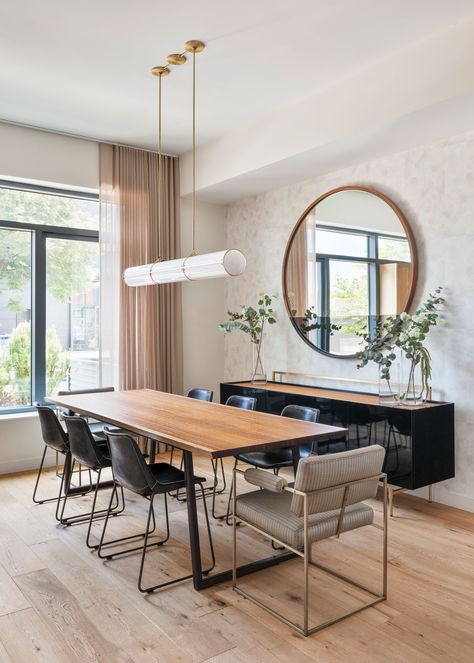 Dining room with built ins