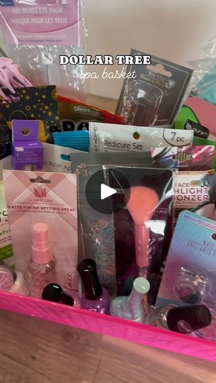 Dollar Tree Spa Basket, Dollar Store Gift Basket Ideas, Dollar Tree Gift Basket Ideas, Dollar Store Gifts, Dollar Tree Gifts, Spa Basket, Budget Friendly Gift, Dollar Tree Finds, For My Daughter