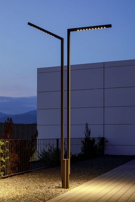 Street Light Design, Park Lighting, Urban Landscape Design, Urban Lighting, Light Pole, Urban Furniture, Street Lights, Street Furniture, Street Design