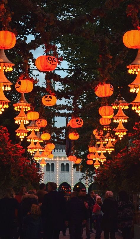 Tivoli Halloween, Halloween Destinations, Solo Travel Europe, Halloween Tour, Halloween City, Denmark Copenhagen, Pumpkin Festival, Halloween Travel, Tivoli Gardens