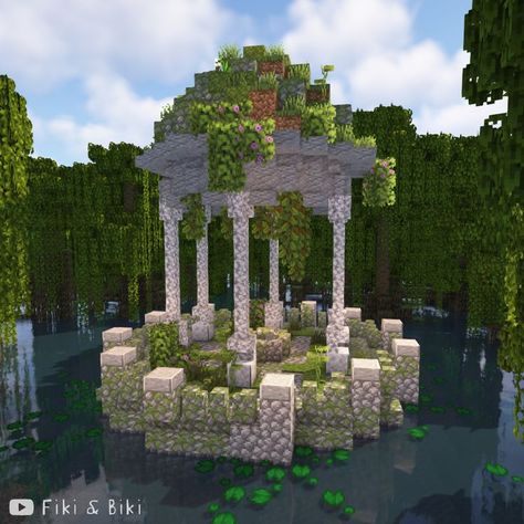 Minecraft Fountain, Minecraft Java Edition, Minecraft Garden, Minecraft Java, Rumah Minecraft Sederhana, Minecraft Structures, Bangunan Minecraft, Minecraft House Plans, Minecraft Farm