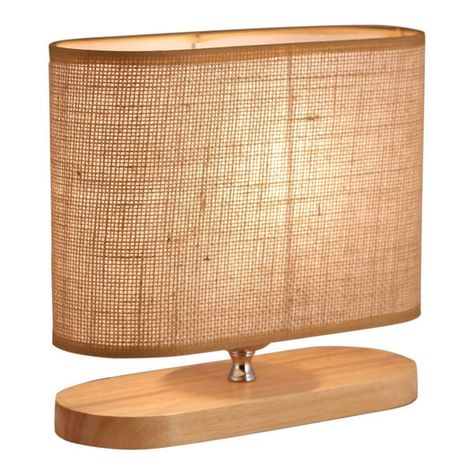 Light Accents Table Lamp Natural Wooden Base with Linen Shade Diy Floor Lamp, Diy Table Lamp, Wood Lamp Design, Boho Lamp, Wooden Floor Lamps, Creative Lamps, Barn Wood Projects, Bulb Pendant Light, Lamp Wood