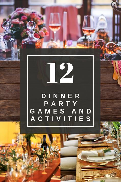 Fun Dinner Party Games, Dinner Party Ideas For Adults, Dinner Party Entertainment, Dinner Party Games For Adults, Dinner Party Activities, Dinner Party Planning, Couples Dinner, Dinner Party Games, Formal Dinner Party