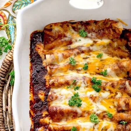 Chicken Enchiladas - Bunny's Warm Oven Homemade Chicken Enchiladas, Enchilada Sauce Recipe, Teriyaki Chicken Wings, Authentic Mexican Recipes, Red Enchiladas, Homemade Enchilada Sauce, Homemade Enchiladas, Red Enchilada Sauce, Chicken Enchilada Recipe