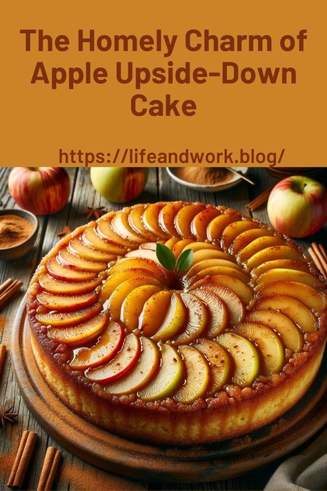 The Homely Charm of Apple Upside-Down Cake Apple Upside Down Cake With Box Cake, Baked Apple Topping, Apple Upside Down Cake, Upside Down Cake Recipe, Condensed Milk Cake, Caramelized Apples, Cake Cooking, Caramelised Apples, Recipe Cake