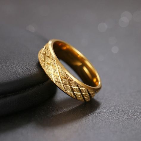 Matte Geometric Design Golden Ring For Women | Mens wedding rings gold, Gold ring designs, Mens ring designs Thumb Rings Men Gold, Mens Golden Ring, Simple Men Wedding Rings, Ring Designs Unique Men, Simple Engagement Rings Men, Simple Ring Design For Men, Men’s Gold Ring Designs, Men Ring Design Gold, Men Finger Ring Gold