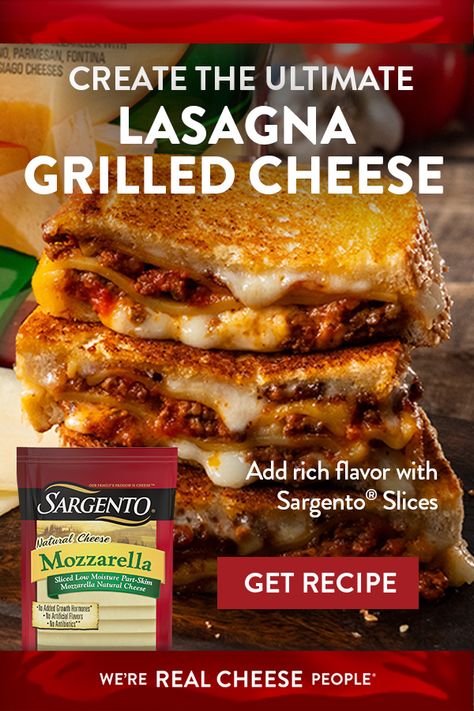 Grilled Cheese Hamburger, Lasagna Sandwich, Lasagna Grilled Cheese, Italian Lasagna Recipe, Easy Keto Snacks, Italian Lasagna, Recipes Vintage, Natural Cheese, Grilled Cheese Recipes