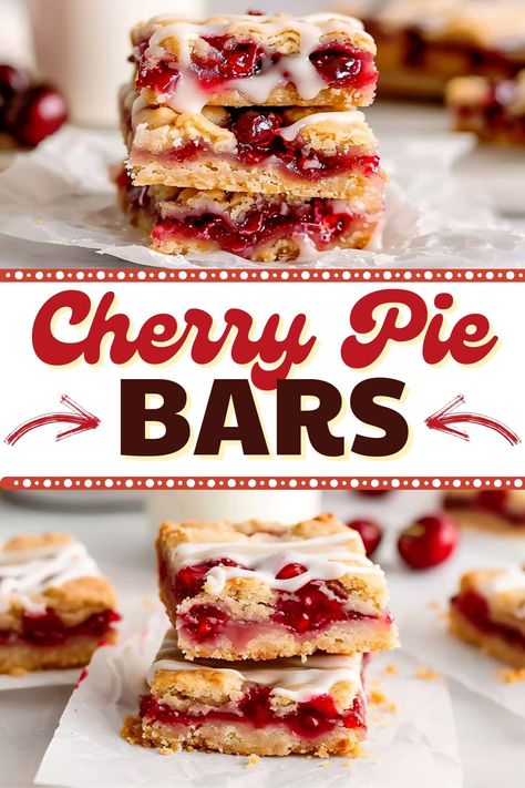 Cherry Pie Bars Recipe, Pie Filling Desserts, Pie Bars Recipe, Easy Dessert Bars, Cherry Pie Bars, Homemade Cherry Pies, Cherry Bars, Pie Bar Recipes, Coconut Dessert