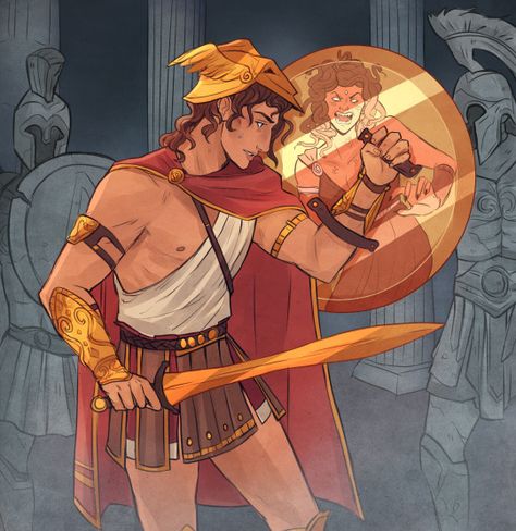 Perseus And Medusa, Gorgon Medusa, Hades Greek Mythology, Greece Mythology, Greek Mythology Humor, Greek Pantheon, Bangunan Minecraft, Greek Heroes, Greek Mythology Gods