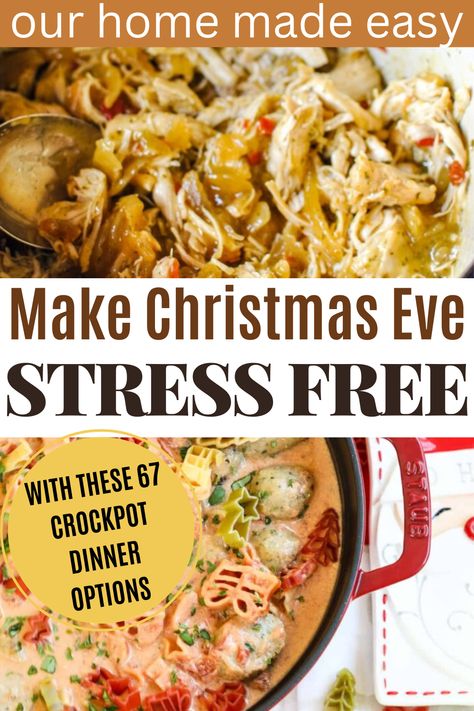 Crockpot Meals For Christmas Dinners, Easy Christmas Eve Food Ideas, Things To Cook For Christmas Dinner, Small Christmas Eve Dinner Ideas, Crockpot Foods For Party, Main Course For Christmas Dinner, Christmas Recipes Crockpot, Easy Meals For Christmas Dinner, Xmas Dinner Ideas Meals Easy