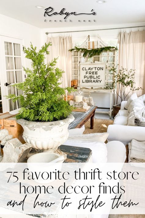 75 Thrifted Finds Thrift Shop Decor, Eclectic Farmhouse Decor, Thrift Store Home Decor, Thrift Decor, Thrifted Decor, Vintage Thrift Stores, Thrift Store Makeover, Thrift Shop Finds, Thrifted Home