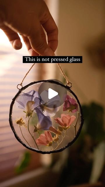 Sibia Torres Padilla | DIYs on Instagram: "Can I confess something, I have only ever been nervous to post something once, and this was it. 
When I first started making things from clear plastic containers I had never seen anyone do it before. I really thought I would get made fun of 😅 
Since then I have made so many things from it and seen so many others do it too. Moral of the story, don’t be afraid to think outside the box. Hey this is still hanging in my kitchen almost a year later and it’s one of my favorite things I’ve ever made. 

It started when I saw a beautiful round soldered pressed glass creation  and tried to recreate it myself using what I had.

I took 2 yogurt lids (my kids love yogurt so I buy the bigger container to cut down on plastic waste)
Then I arranged pressed flower Pressed Flower Crafts, Easy Diy Room Decor, Pinterest Diy Crafts, Craft Room Decor, Diy Crafts Room Decor, Fun Easy Crafts, Diy Crafts To Do, Easy Diy Art, Diy Creative Crafts