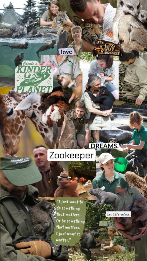 Zoologist Career, Zoology Career, Jobs With Animals, Zoo Veterinarian, Vet School Motivation, Vet Tech School, Wildlife Biologist, Vet Medicine, Nature Collage