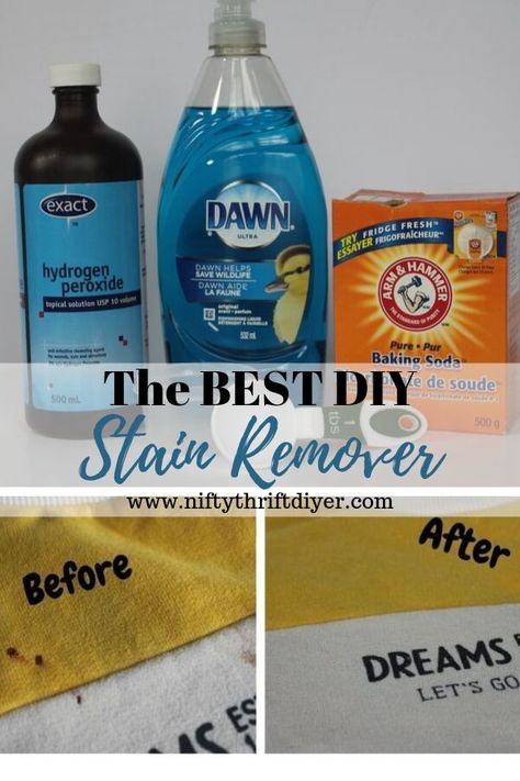 Homemade Stain Remover, Homemade Stain Removers, Natural Stain Remover, Stain Remover Clothes, Diy Stain Remover, Stain Removal Guide, Fabric Stain Remover, Laundry Stain Remover, Diy Staining