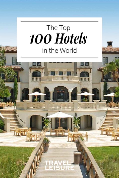 Travel + Leisure has ranked and listed the top 100 hotels around the world. Whether you're looking for a resort by the beach or hotel in the city we have found the best places to stay for your next vacation. #Hotel #WorldsBest #TopHotels #2019 #Vacation #Travel #5Star #World | Travel + Leisure - World's 100 Best Hotels Famous Hotels In The World, Best Hotel Views, Amazing Hotels Of The World, Luxury Hotels Around The World, Top Hotels In The World, Cool Hotels In United States, Small Hotels Design, Most Expensive Hotels In The World, Most Beautiful Hotels In The World