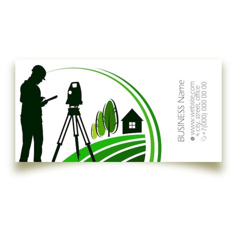 Surveyor engineer stands at the surveyor... | Premium Vector #Freepik #vector #geodesy #surveyor #land-survey #construction Land Surveying Logo, Land Survey, Tool Logo, Land Surveying, Psd Icon, Business Names, Vector Photo, Silhouette Cameo, Premium Vector