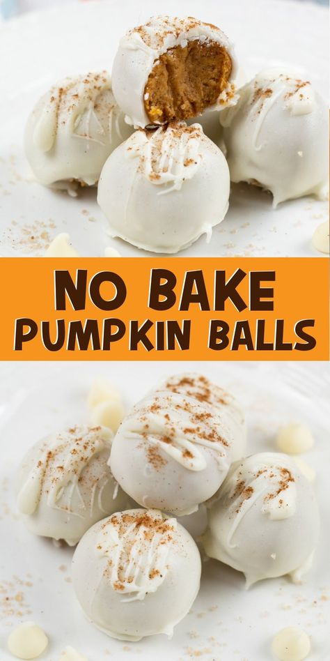 Easy Treats For Parties, Chocolate Covered Pumpkin Balls, Easy Fall Desserts Healthy, Pumpkin Spice Balls No Bake, Oreo Balls Thanksgiving, Fall Recipes Dessert Gluten Free, Fall Dessert Platter, Pumpkin Balls Easy, October Treats To Make