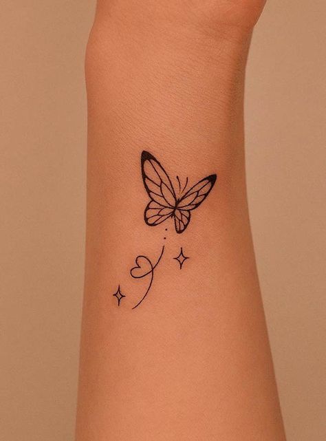 Forearm Tattoos For Women, Bull Tattoo, 42 Tattoo, Small Butterfly Tattoo, Butterfly Tattoos For Women, Tattoo Color, Small Pretty Tattoos, Forearm Tattoo Women, Small Butterfly