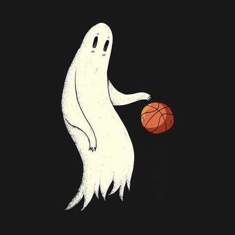 Dribbling Basketball, Cool Ghost, Halloween Icon, Ghost Design, Halloween Icons, Kids Magnets, Halloween Ghosts, Cool Walls, Case Stickers