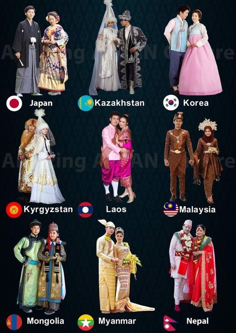 Beach Vacation Capsule Wardrobe, Traditional Clothing Around The World, 14th Century Clothing, Vacation Capsule Wardrobe, Vacation Capsule, Asian Traditional Clothes, Asian Clothing, Traditional Wedding Dress, Costumes Around The World