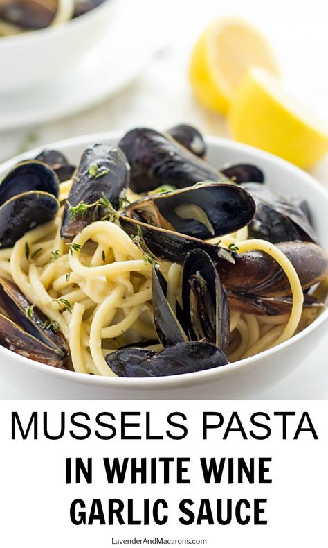 Mussels Recipe White Wine, Mussels Recipe Pasta, Mussels Pasta, Healthy Seafood Dishes, Seafood Lunch, Date Night At Home, Mussels Recipe, Seafood Pasta Recipes, White Wines