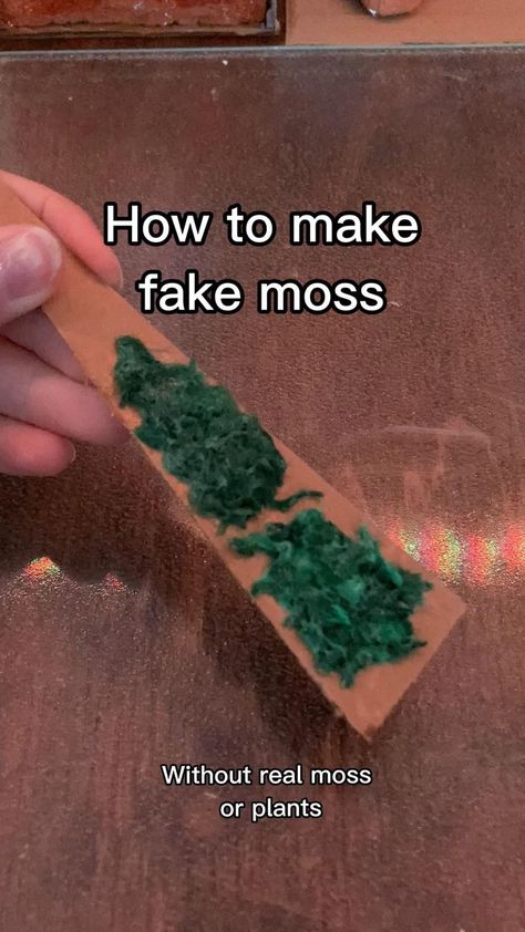 Fake Moss, Plants Diy, Mushroom Crafts, Quick Crafts, Diy Crafts To Do, Diy Crafts Hacks, Crafts Jewelry, Easy Diy Art, Diy Creative Crafts