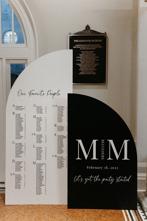 Guest Table Numbers Seating Charts, Seat Assignments Wedding, Wedding Guests Table Assignments, Wedding Seating Chart 300 Guests, Table Number Chart Wedding, Wedding Signs Table Seating, Assigned Tables Wedding Signs, Black And White Table Seating Chart, Black And White Table Plan