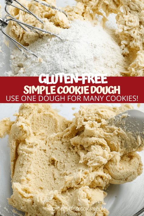 Basic Cookie Dough Recipe, Different Types Of Cookies, Simple Cookie Dough Recipe, Christmas Cookie Dough, Types Of Cookies, Easy Cookie Dough, Gluten Free Cookie Dough, Free Pantry, Simple Cookie