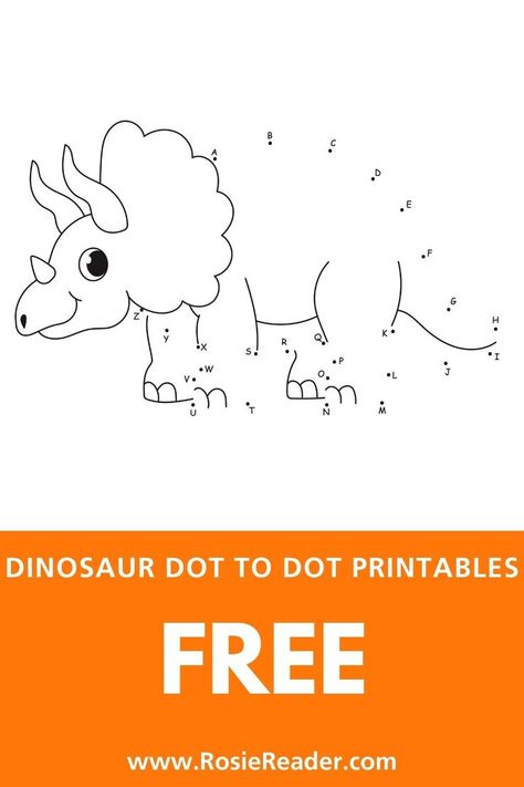 These dinosaur dot to dot printables FREE are SO FUN and high quality!!! Dinosaur Dot To Dot, Dinosaur Worksheets, Dinosaur Coloring Sheets, Dinosaur Activities Preschool, Free Printable Alphabet Worksheets, Dot To Dot Puzzles, Dot To Dot Printables, Preschool Activities Printable, Dinosaurs Preschool