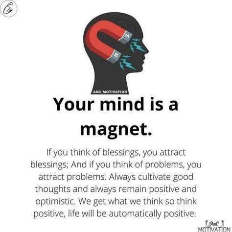 "Discover the transformative power of your mind and the magnetic force of positive thinking. Dive into the world of self-care practices, mindset shifts, and affirmations that can attract abundance, happiness, and success into your life. Embrace the power within you and unleash your true potential. #MindIsMagnet #PositiveThinkingPower #SelfCareMindset" Your Mind Is A Magnet Quote, Study Failure, Your Mind Is A Magnet, Mind Is A Magnet, Time Motivation, Psychological Facts Interesting, Psychology Says, Magnetic Force, Self Inspirational Quotes