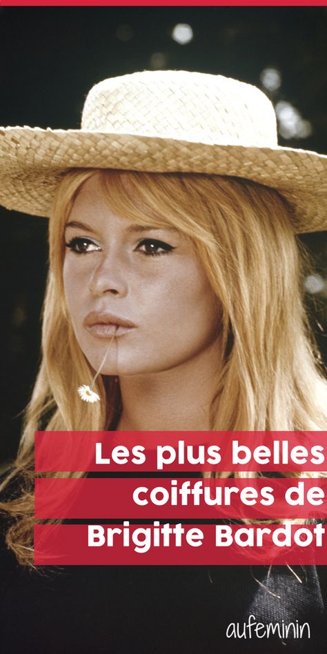 Retour sur les plus belles coiffures de Brigitte Bardot #coiffure #cheveux #beauté #aufeminin #brigittebardot #bardot #brigitte #BB #initials #blonde Brigitte Bardot Style, Bardot Brigitte, Brigitte Bardot Hair, Most Beautiful Hairstyles, Bardot Hair, Bardot Style, Beautiful Hairstyles, Brigitte Bardot, Party Hairstyles