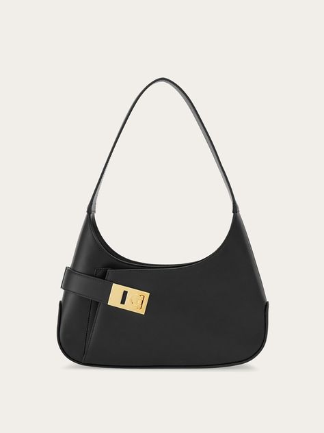 Hobo shoulder bag (M) - Handbags - Women - Salvatore Ferragamo AU Ferragamo Bag, Salvatore Ferragamo Bags, Hobo Shoulder Bag, Pretty Bags, Blue Bags, Hobo Bag, Designer Bags, Shoulder Bag Women, Bags Shoes