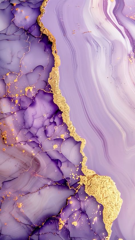 Purple And Gold Wallpaper, Gold Abstract Wallpaper, Marble Effect Wallpaper, Rose Gold Wallpaper, Bunny Painting, Pretty Phone Wallpaper, Live Wallpaper Iphone, Purple Marble, Tablet Wallpaper