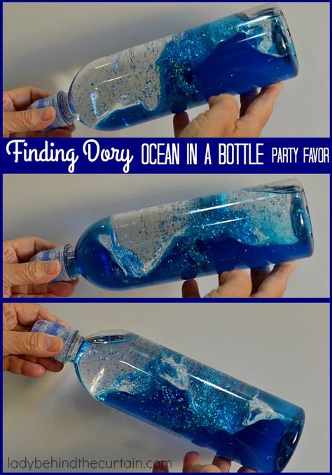 Finding Dory Party Ideas | Disney's Finding Dory is the biggest hit of the summer. Celebrate the cutest movie with a party! My easy Finding Dory Party Ideas are perfect for a birthday party or pool party. Ocean In A Bottle, Vetenskapliga Experiment, Dory Birthday Party, Finding Dory Party, Ocean Bottle, Dory Birthday, Dory Party, Ocean Birthday Party, Rainbow Water