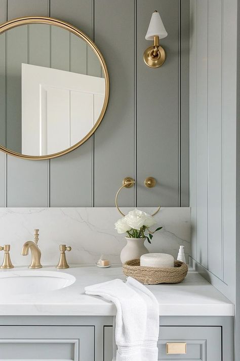 Farmhouse bathroom mirror