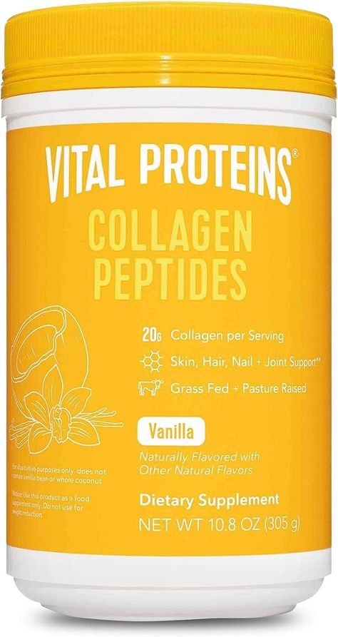 my personal favorite protein so yummy Coconut Collagen, Vital Proteins Collagen Peptides, Healthy Nutrition Plan, Madagascar Vanilla Beans, Vital Proteins, Collagen Supplements, Vanilla Coconut, Collagen Powder, Collagen Peptides