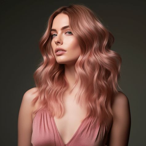 Soft Pink Hair, Hair Color Ideas For 2023, Dark Strawberry Blonde Hair, Trending Hair Colors, Rose Hair Color, Color Ideas For Black Women, Loreal Hair Color, Dark Strawberry Blonde, Pink Hair Color Ideas