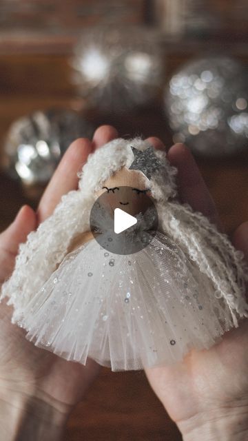 Xmas Angels Crafts, Tulle Angels Diy, Handmade Angels How To Make, Diy Angels Crafts How To Make, Diy Fairy Wings Tutorial, Fairy Dolls Diy How To Make, Angel Diy Crafts, Angel Dolls Handmade, Fabric Fairy Dolls